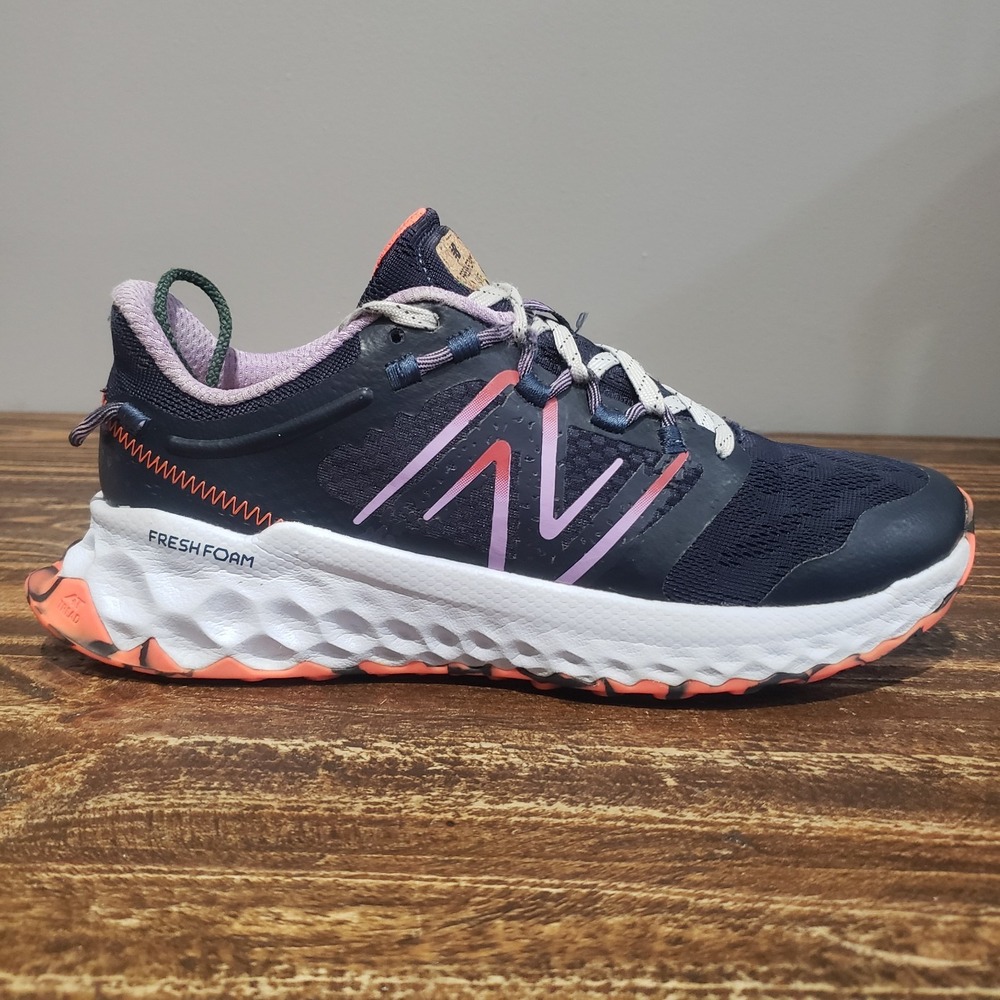 New Balance Fresh Foam Garoe Womens 7.5 Running Shoes Blue Orange WTGAROLE
